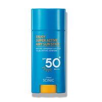 日焼け止め サンスティック サイニック エンジョイ スーパーアクティブ エアリーサンスティック SPF50+ PA++++ 15g ENJOY SUPER ACTIVE AIRY SUN STICK 日焼け止め サンスクリーン 紫外線ケア さらさら 韓国コスメ PM2.5吸着防止 軽い さわやか 携帯用 日本発送