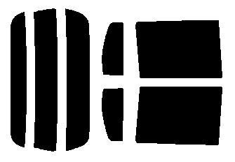 簡単ハードコートフィルム　リヤセット　ワゴンR MH23S　カット済みカーフィルム　 UVカット　車 窓 日よけ カットフィルム  車検対応　送料無料　38ミクロン　槌屋ヤック