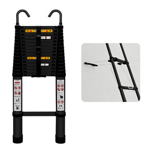 RAKU �L�k�͂��� �A���~�� �t�b�N�t�� �������b�N 2.6M/3.2M/3.8M/6.2M �ω׏d��150kg �܂��� �y�� �X���C�h�� �L�k���� �V���o�[ /�u���b�N �������O���p �����^�т₷�� ���[�ȒP ���@�\ �R���p�N