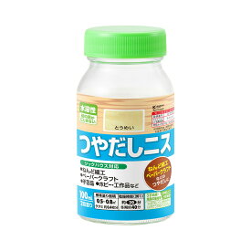 水溶性つやだしニスA 100ml 水溶性 つやだしニス 木工 イラスト 仕上げ ホビー 工作 塗装 安全塗料 木製品 塗料 木部用 高耐水性 美しい仕上がり 汚れ防止 透明仕上げ 環境対応 安全 塗装用 つやあり 塗装用品 仕上げ剤 紙ねんど 紙粘土 ペーパークラフト 工作品