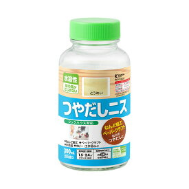 水溶性つやだしニスA 300ml 水溶性 つやだしニス 木工 イラスト 仕上げ ホビー 工作 塗装 安全塗料 木製品 塗料 木部用 高耐水性 美しい仕上がり 汚れ防止 透明仕上げ 環境対応 安全 塗装用 つやあり 塗装用品 仕上げ剤 紙ねんど 紙粘土 ペーパークラフト 工作品