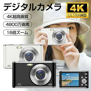 �f�W�^���J���� 4K 4800����f 16�{�f�W�^���Y�[�� LED�t�B�����C�g �I�[�g�t�H�[�J�X 700mAh��e�� �t���b�V�� 2.8�C���`���� �f���A���J���� �Z���t�^�C�}�[ �R���p�N�g �J���� �f�W�J�� ���S