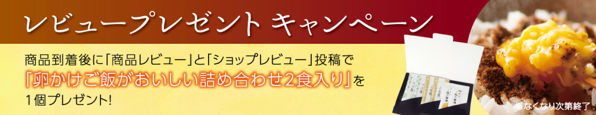 レビュープレゼントキャンペーン