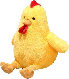 ニワトリ 抱き枕 大きい 動物 リアル ぬいぐるみ ふわふわ かわいい クッション にわとり 抱っこソフト おもちゃ 可愛い お祝い イエロー 柔らかい 誕生日 プレゼント 45cm ぬいぐるみ 癒し