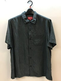 Supreme シュプリーム　半袖シャツ　Leopard　シルク　サイズS　グリーン／シャツ【中古】[☆3]