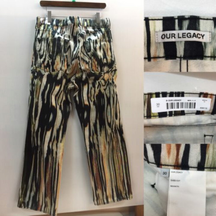楽天市場】OUR LEGACY アワーレガシー Hanabi Print Denim Pants 花火 