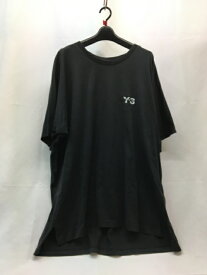 Y-3 adidas コラボ　Tシャツ　ブラック　半袖　カットソー　DP0611　16C001　メンズ　トップス　XLサイズ　コットン／トップス【中古】[☆2]