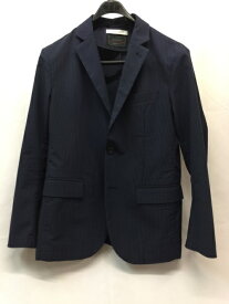 【JOURNAL STANDARD】　ジャーナルスタンダード　スーツセットアップ　サイズS　ネイビー　KANTIAN素材　18-010-600-2010-1-0　ストライプ柄　メンズ　古着　セレクト／アウター【中古】[☆2]