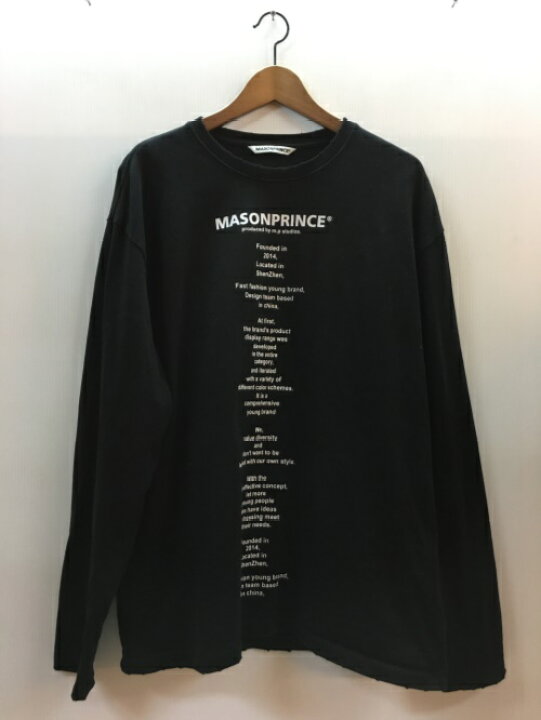 Masonprince y2k グランジ ダメージ加工 グレー カットソー 【公式通販】