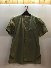 nonnative ノンネイティブ　半袖　シャツ　カーキ　無地　メンズ　トップス　サイズ1　NN-S2520　コットン　日本製／シャツ【中古】[☆2]