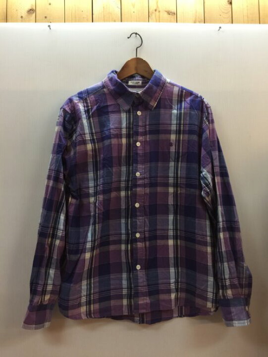 楽天市場】STUSSY ステューシー 長袖 シャツ チェック柄 パープル 胸 