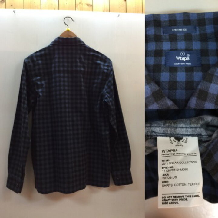楽天市場】WTAPS ダブルタップス 長袖シャツ チェック ネイビー 