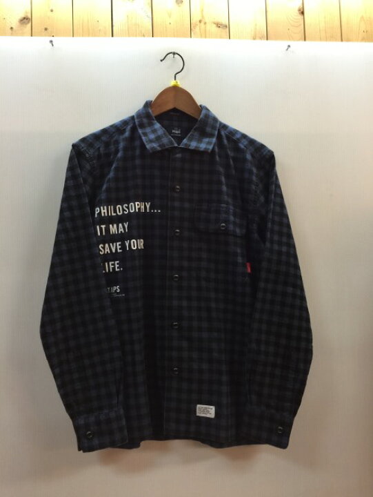 楽天市場】WTAPS ダブルタップス 長袖シャツ チェック ネイビー 