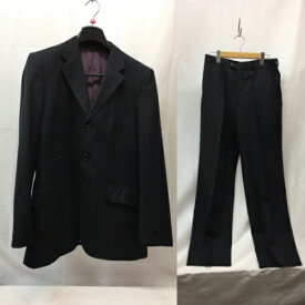 Paul Smith　FH-ST-27612　policarpo生地　セットアップスーツ　ストライプ　ブラック　メンズ　Lサイズ／セットアップ【中古】[☆2]