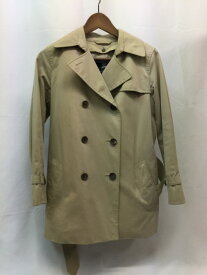 【BURBERRY】　バーバリー　チェックライナー付トレンチコート　サイズ36　FR043-711-52　ベージュ　薄手　レディース　古着　インポート／アウター【中古】[☆3]