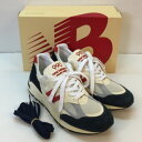 NEW BALANCE ニューバランス M990TA2 スニーカー スエード メンズ ホワイト レッド ネイビー／メンズ・スニーカー【中古】[☆3]