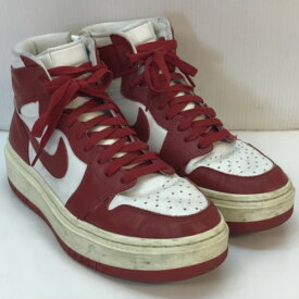 【ジャンク品返品不可】NIKE ナイキ AIR JORDAN 1 エアジョーダン1 HIGH ELEVATE ハイエレベート スニーカー レザー レッド ホワイト／メンズ・スニーカー【中古】[☆1]