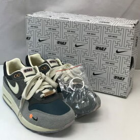 NIKE ナイキ KASINA カシナ AIR MAX 1 SP エアマックス1 スニーカー メンズ レザー オシドリ ダークグレー ダークグリーン DQ8475-001／メンズ・スニーカー【中古】[☆4]