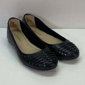 Hush Puppies ハッシュパピー L-06307007 パンプス フラットシューズ スタッズ サイズUS6 22.5～23CM相当 レディース ブラック／レディース・パンプス【中古】[☆2]