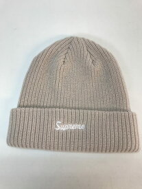 SUPREME　シュプリーム　Loose Gauge Beanie　ニット帽　アクリル　ベージュ／帽子【中古】[☆3]