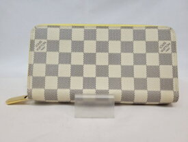 LOUIS VUITTON ルイヴィトン ジッピー ウォレット ダミエ アズール WHT/PVC/総柄/N60223／財布【中古】[☆3]