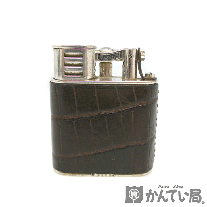 DUNHILL 【ダンヒル】ユニーク ハンマー型 オイル ライター 革巻き クロコ 喫煙具 ヴィンテージ メンズ  レディース【希少・レア】【USED-B】【質屋かんてい局名古屋西】 | かんてい局名古屋西店