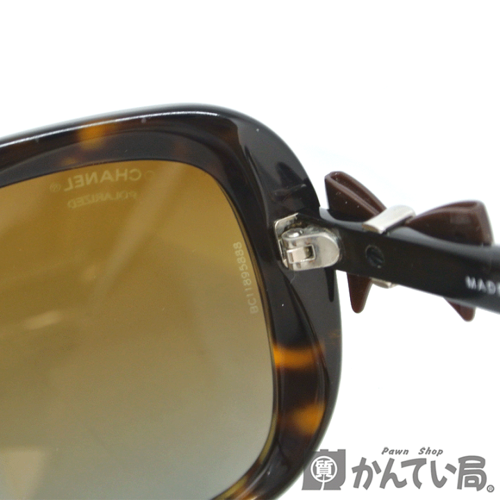CHANEL サングラス 5171 ブラウンフレーム CHANEL - 美品 シャネル ココマーク リボン サングラス 5171-A