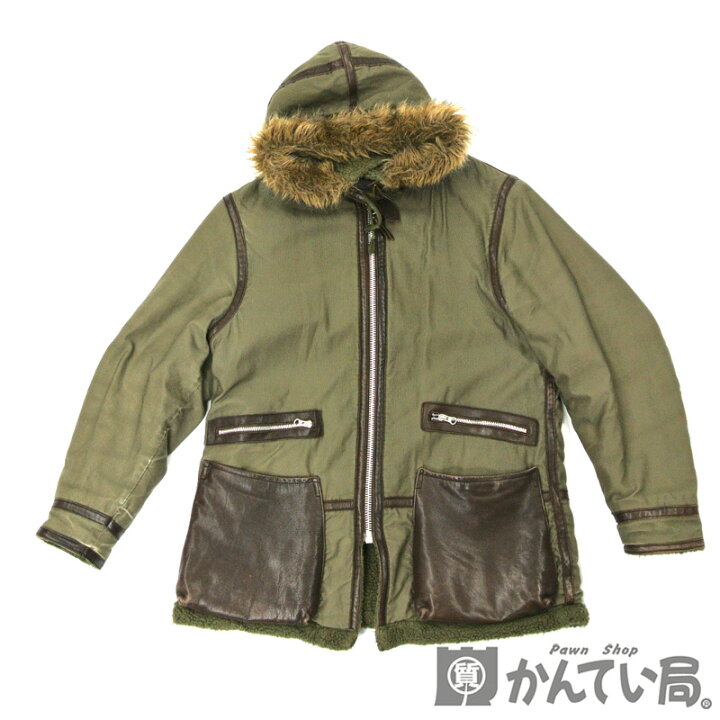 楽天市場】AVIREX【アヴィレックス】カーキ×ブラウン モッズコート 