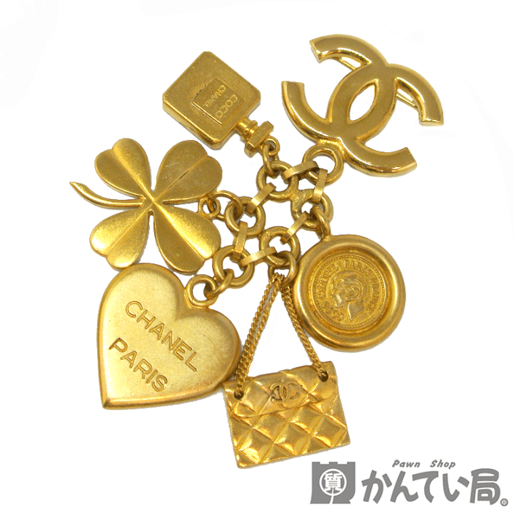 CHANEL ココマーク ブローチ クローバー ハート バッグ コイン