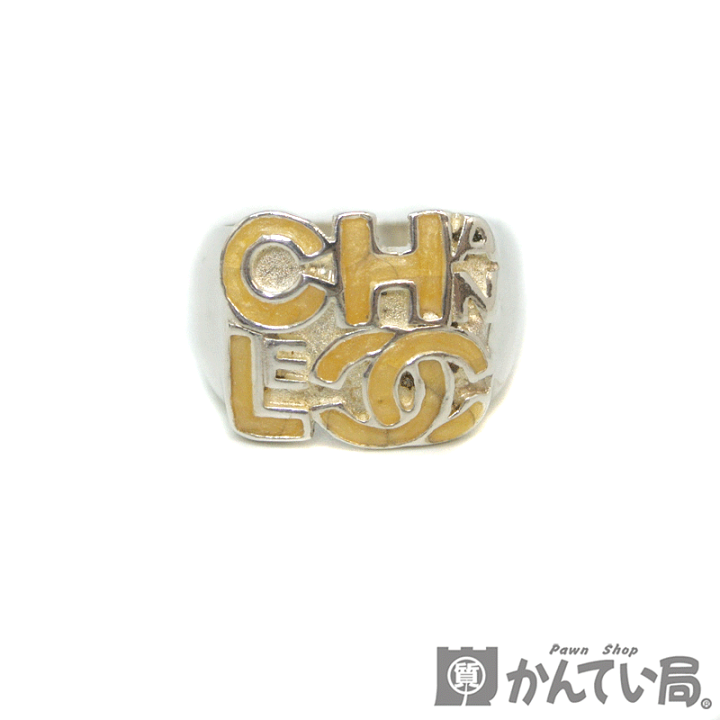 シャネル メタル ココマークリング 00T CHANEL シャネル リング 指輪 ココマーク シルバー イエロー 00T