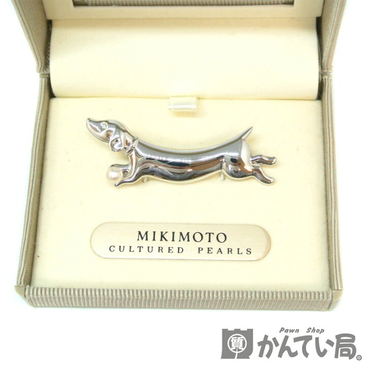 楽天市場】MIKIMOTO【ミキモト】ブローチ パール 真珠 シルバー 犬 