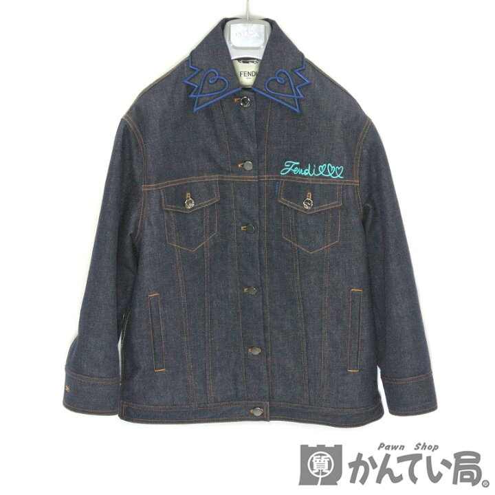 楽天市場】FENDI【フェンディ】レディース デニム ジャケット コート G 