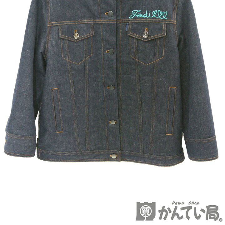 楽天市場】FENDI【フェンディ】レディース デニム ジャケット コート G 