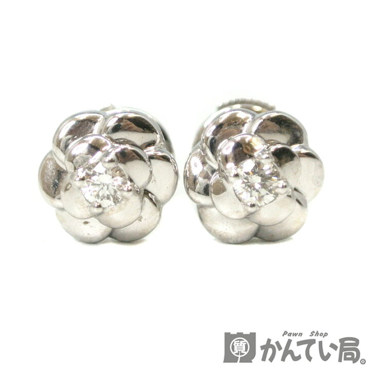 楽天市場】CHANEL【シャネル】カメリア ダイヤモンド ピアス 箱付き