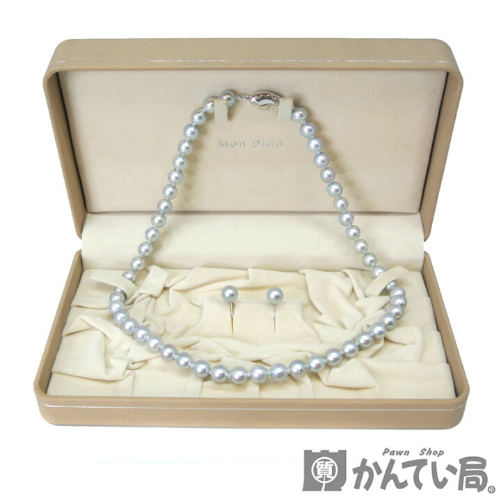 楽天市場】Mon Diad グレーパールセット ネックレス(SILVER 