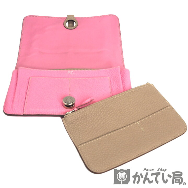 楽天市場】HERMES【エルメス】ドゴンGM □M刻 2009年製 2つ折り長財布 