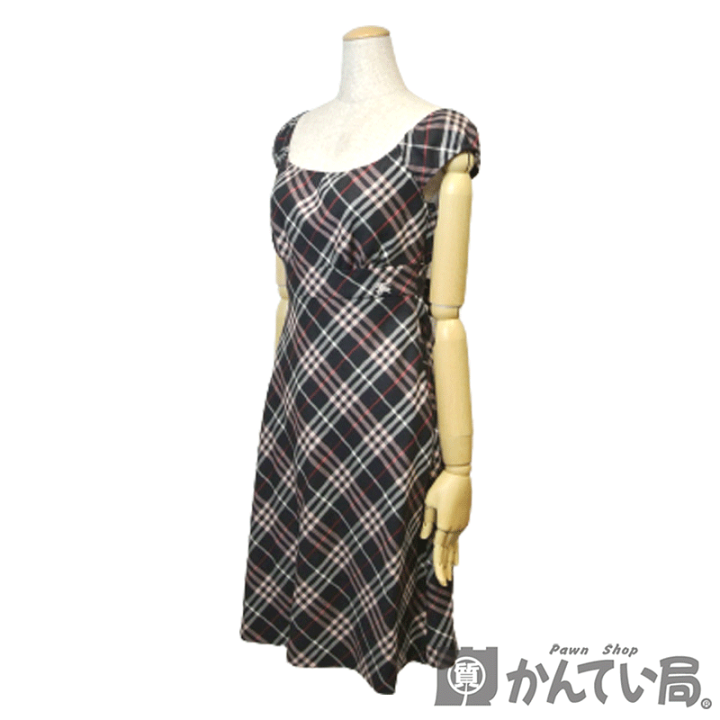 BURBERRY BLUE LABEL ノースリーブワンピース 38 BURBERRY BLUE LABEL ノースリーブワンピース ノバチェック