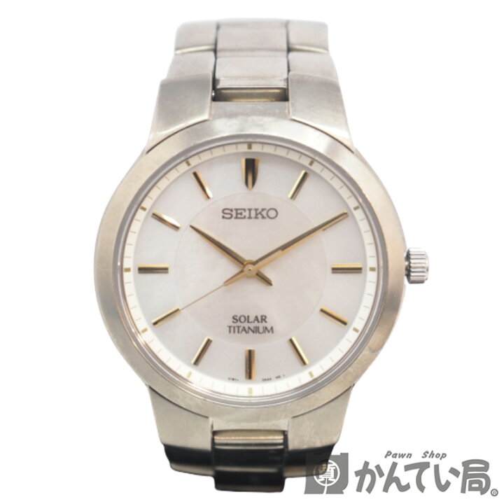 楽天市場】SEIKO【セイコー】 ソーラー チタン V181-0AB0 腕時計 