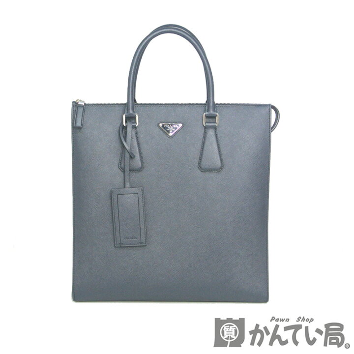 楽天市場】PRADA【プラダ】トートバッグ サフィアーノレザー ネイビー 