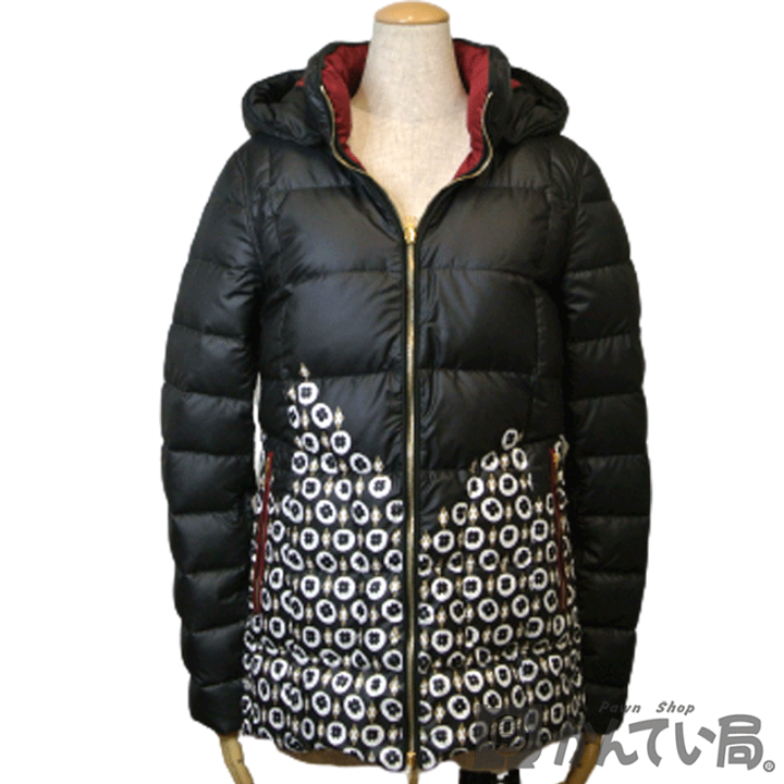 ランバンコレクション　リバーシブルダウンジャケット LANVIN en Bleu - ランバンオンブルー☆ペプラム リバーシブル ダウン