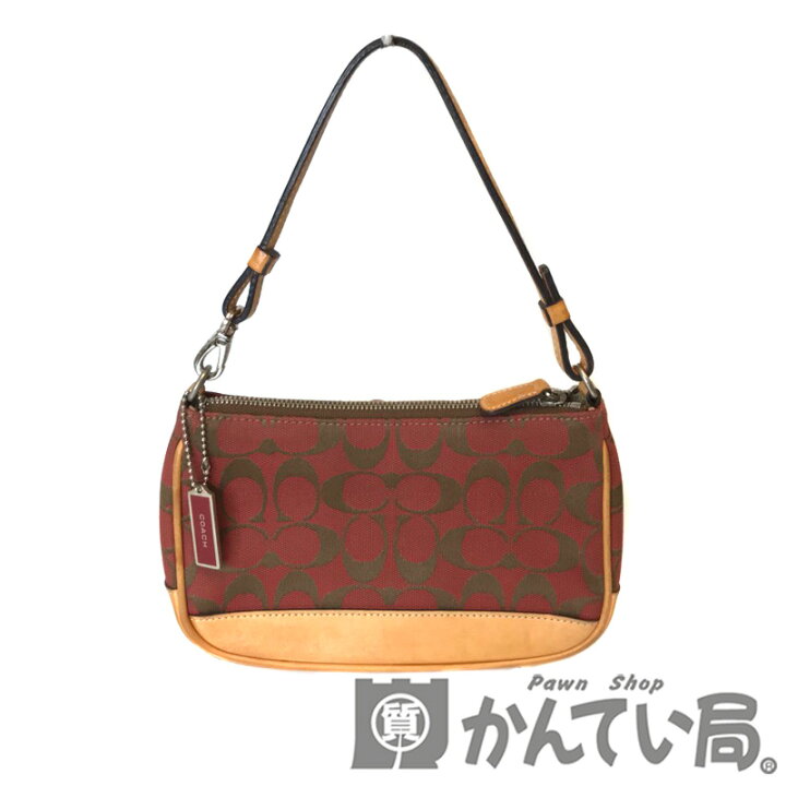 楽天市場】COACH【コーチ】シグネチャー デミポーチ ミニ ハンドバッグ 