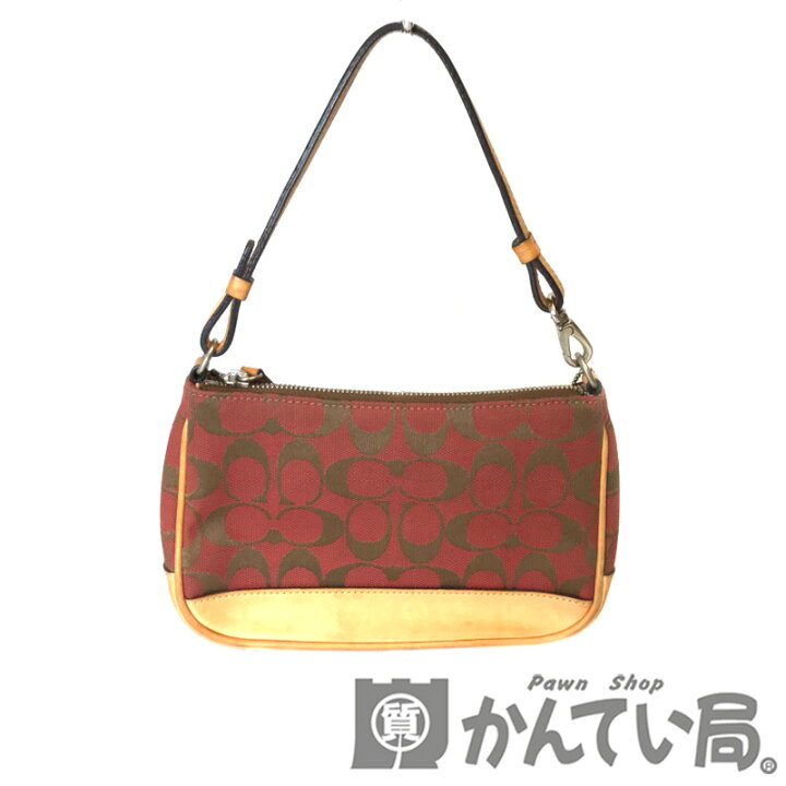 楽天市場】COACH【コーチ】シグネチャー デミポーチ ミニ ハンドバッグ 