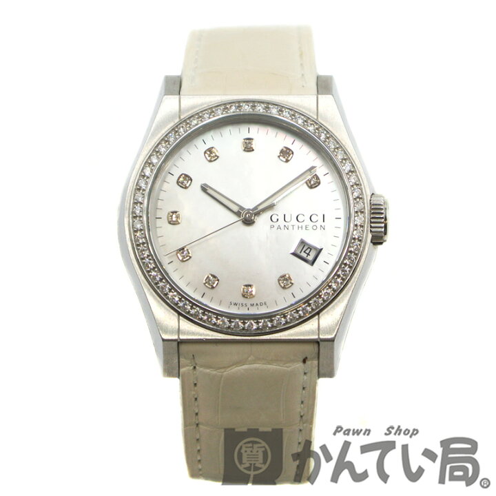 楽天市場】GUCCI 【グッチ】 YA115410 115.4 パンテオン クオーツ SS 