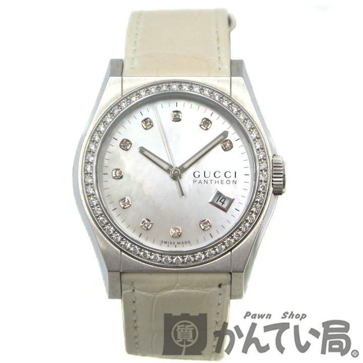 楽天市場】GUCCI 【グッチ】 YA115410 115.4 パンテオン クオーツ SS 