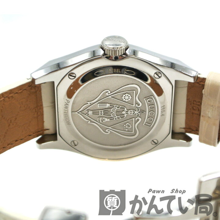 楽天市場】GUCCI 【グッチ】 YA115410 115.4 パンテオン クオーツ SS 