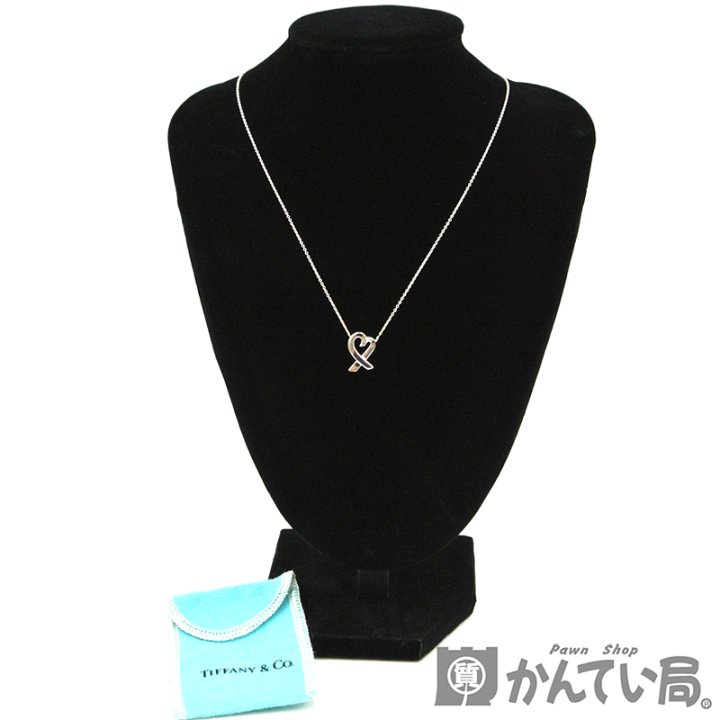 新品仕上 ティファニー パロマピカソ ラビングハート SV925 ネックレス Tiffany & Co. - ティファニー ラリアット ネックレス SV925