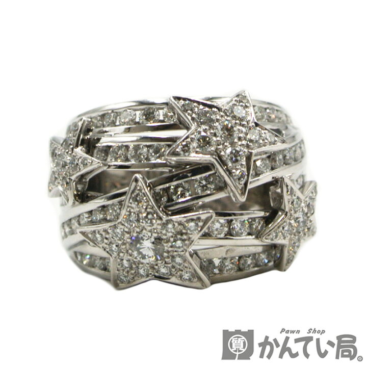 楽天市場】CHANEL【シャネル】コメットリング K18WG ホワイトゴールド 