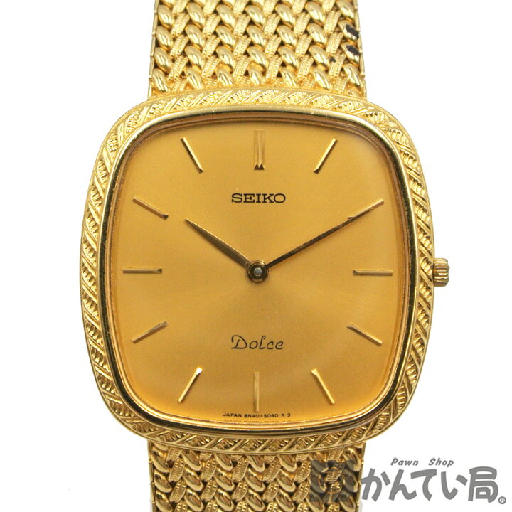 楽天市場】SEIKO【セイコー】8N40-5040 ドルチェ ゴールド文字盤 2針 
