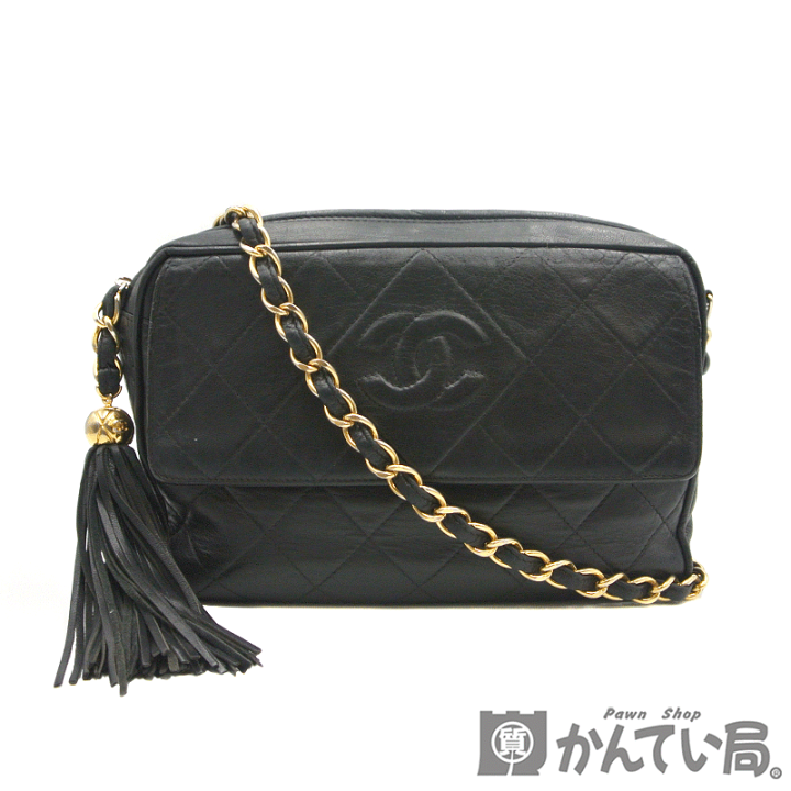 CHANEL シャネル マトラッセ タッセル ラムスキン ショルダーバック ♪