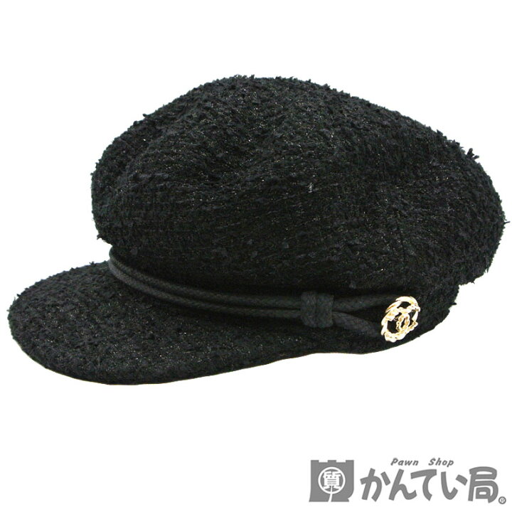 楽天市場】CHANEL【シャネル】ラメツイードキャスケット 20P ブラック 